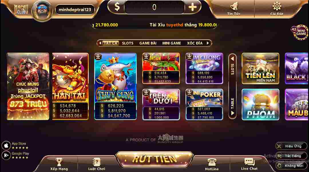 Sức hút của cổng game đình đám – Macau Club